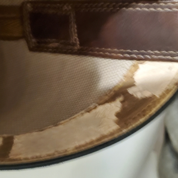 ARIAT ROUNDUP LEATHER WOMEN PULL ON COWBOY BOOT WIDE CALF. brown Gold Turquise. - Picture 15 of 16